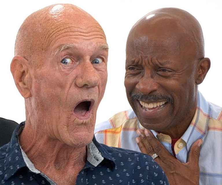 Old gay men getting stoned